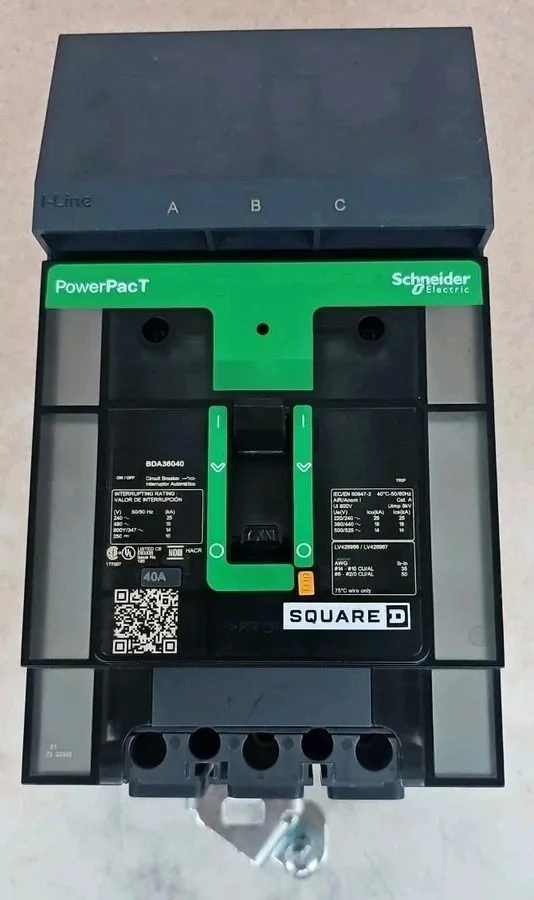 Автоматический выключатель BDA36040 40 Amp Square D 480V 3P I-Line Circuit Break