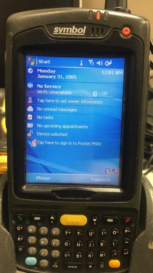 Сканер штрих-кода SYMBOL MOTOROLA MC7094-PUCDJQHA7WR BARCODE SCANNER GSM CELLULA