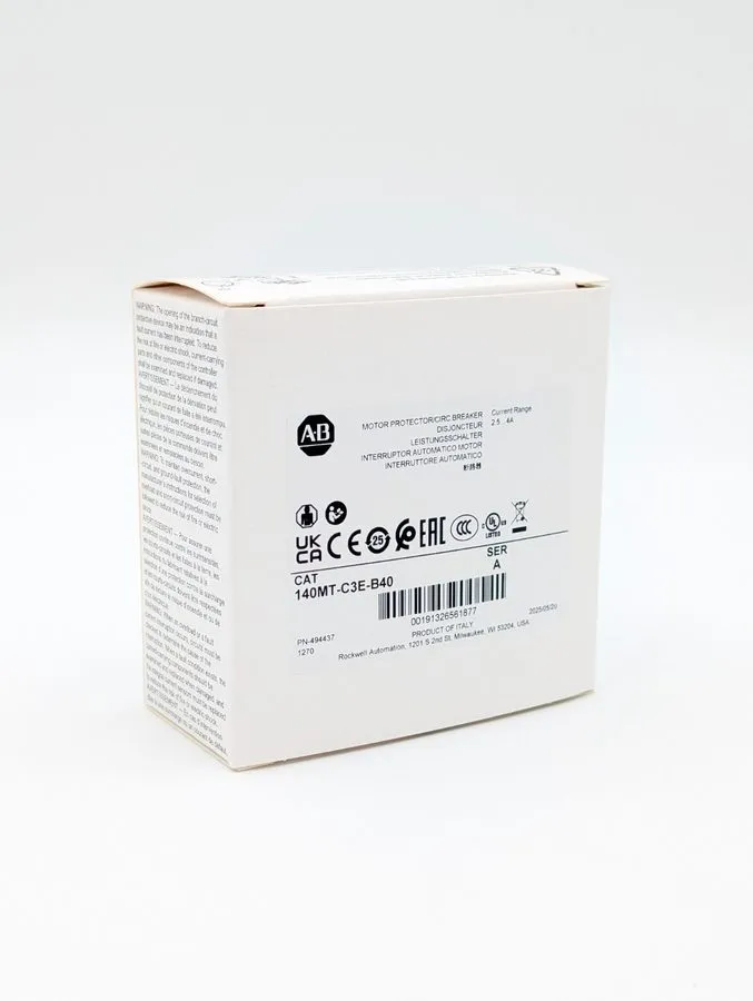 Автоматический выключатель 140MT-C3E-B40 AB MOTOR PROTECTION CIRCUIT BREAKER