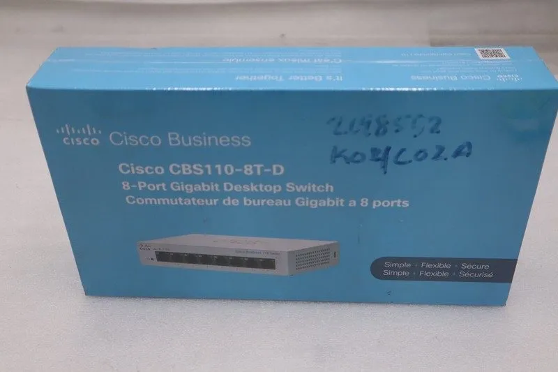 Коммутатор Cisco 110 CBS110-8T-D Ethernet Switch 8 Ports 2 Layer Supported STK H