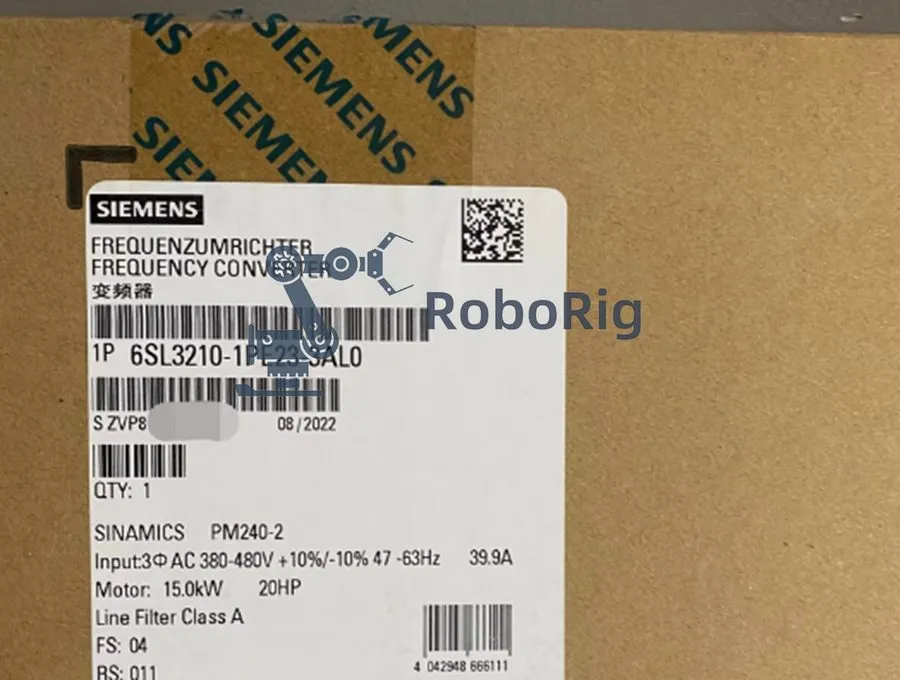 Частотный преобразователь Boxed Siemens SINAMICS G120 6SL3210-1PE23-3AL0