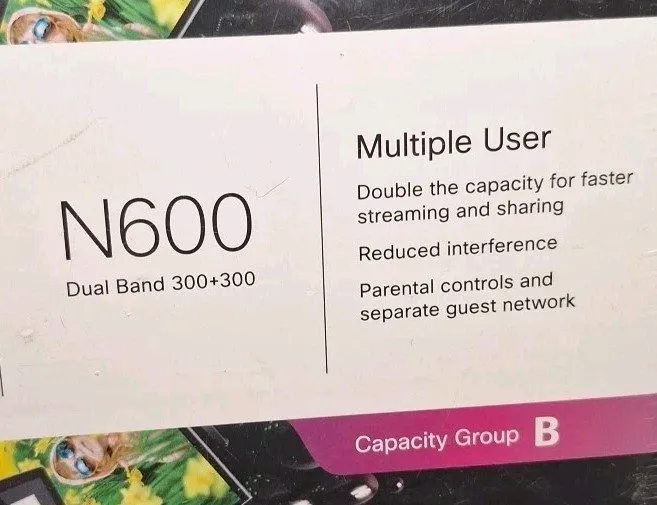 Маршрутизатор Linksys N600 Dual-Band 300+300 Mbps 4-Port Wireless N Router (E250