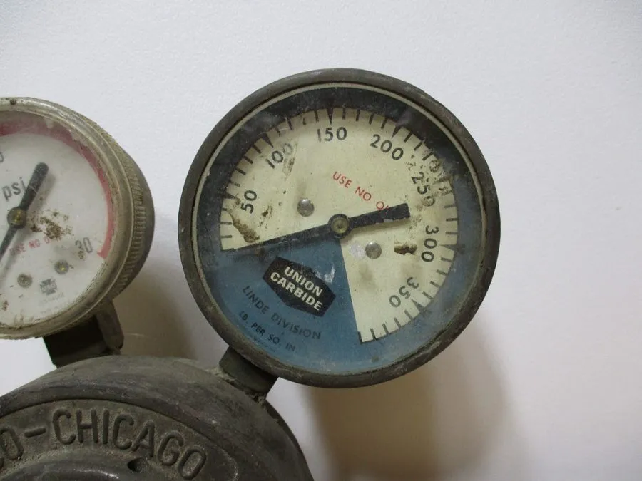 Трубопроводная арматура Vtg Victor Oxygen Compressed Gas Pressure Regulator & Ga