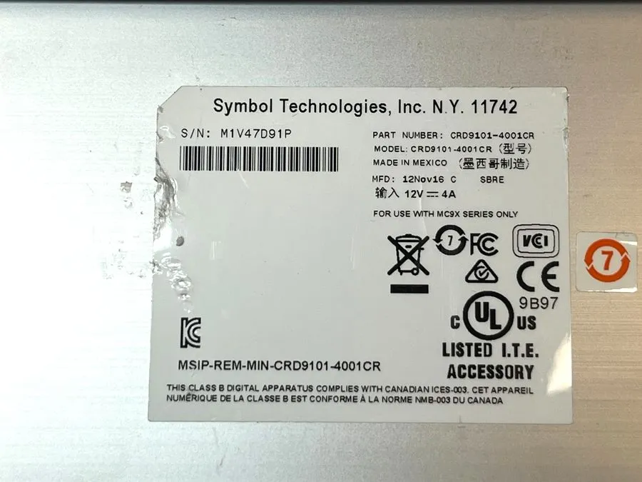 Торговое оборудование Symbol CRD9101-4001CR Motorola 4 Bay Charging Dock — фото лота 2