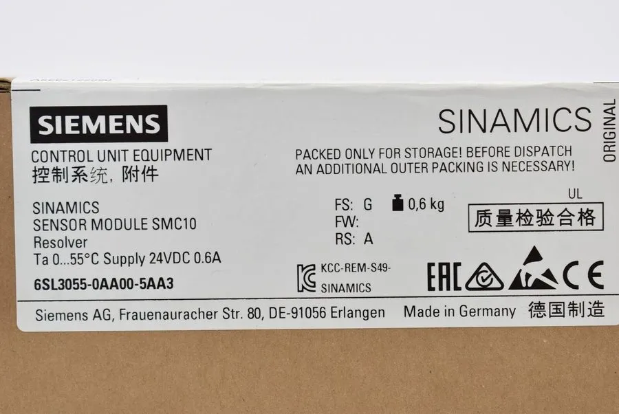 Частотный преобразователь 6SL3055-0AA00-5AA3 Siemens 24VDC Sensor Module Sinamic