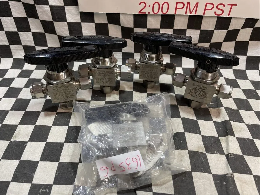 Клапан Hanbay MDM-060DT Valve Actuator w/ Swagelok SS-44XS6 3-Way 12-24VDC
