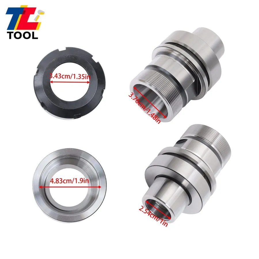 Режущий инструмент Precision HSK63F ER40 Tool Holder 80mm 30000 RPM G2.5 Balance