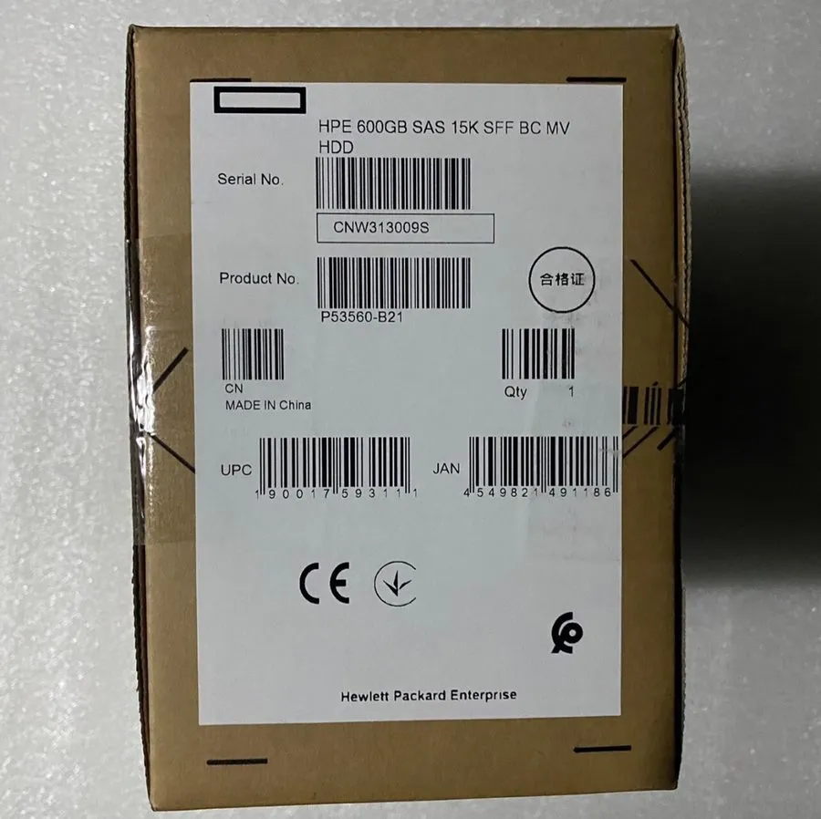Сервер HPE P54680-001 P53560-B21 600GB SAS 12G 15K 2.5" ENT Server HDD Hard Driv