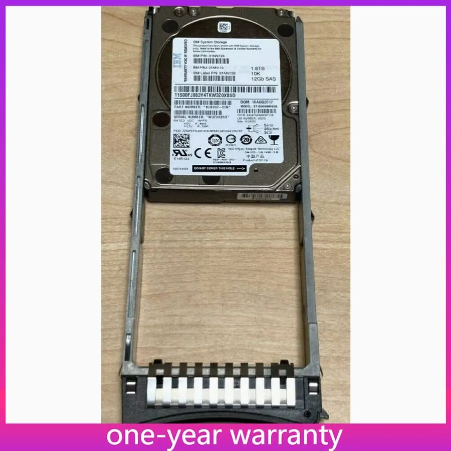 Сервер IBM 01NN126 01NN124 01NN110 1.8TB SAS 10K 12Gb/s 2.5" V7000 server Hard D