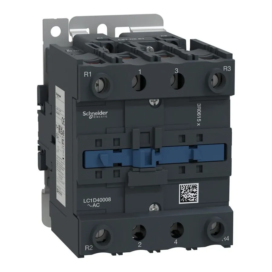 Контактор Schneider LC1D40008G6 TeSys Deca Contactor 60A 4-Pole 120VAC Coil