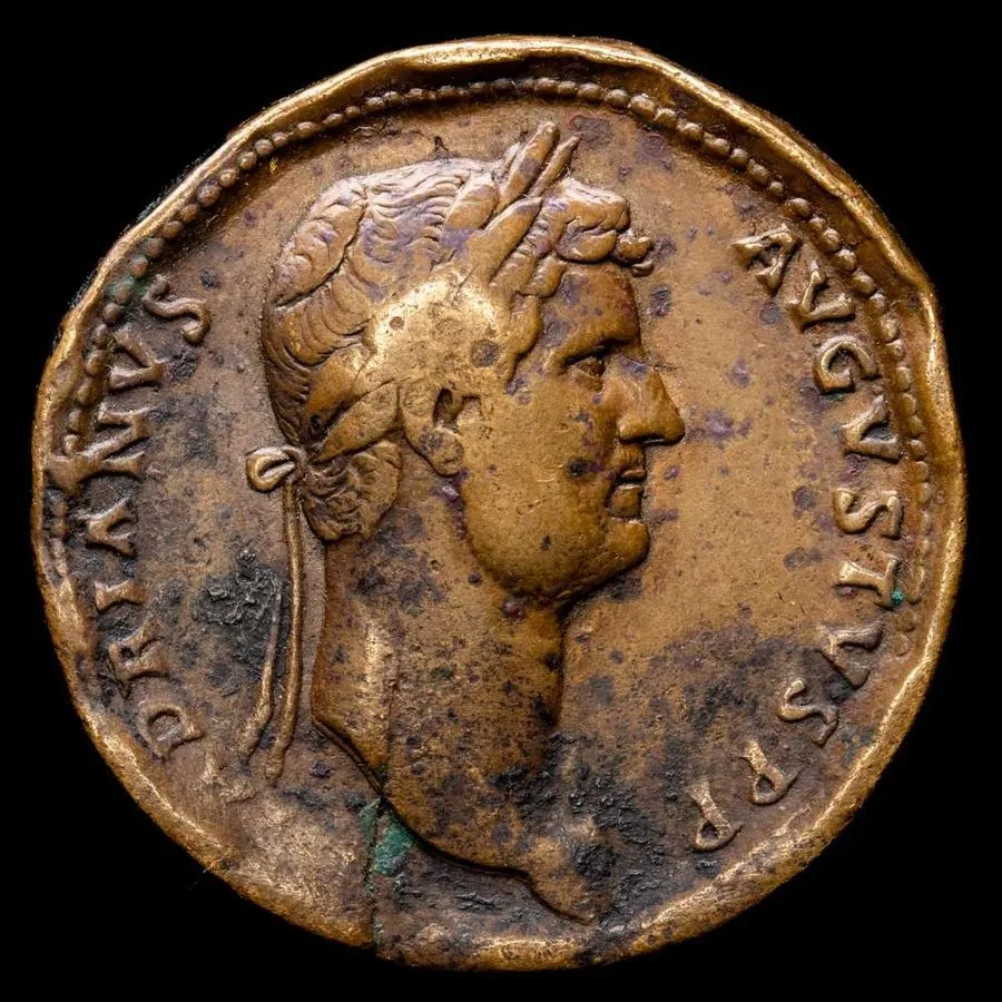 Лабораторный прибор Adriano Sestercio (25,82 gramosg) 117-138 d.C. Roma (Spink 3