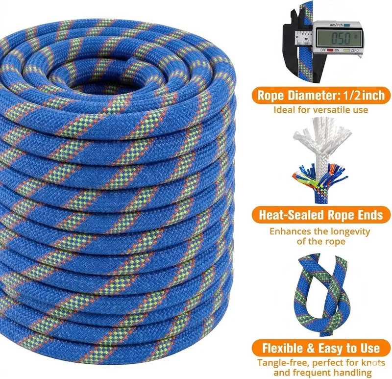 Складское оборудование Double Braided Arborist Rigging Rope, 1/2" X 200 Ft Stren — фото лота 2