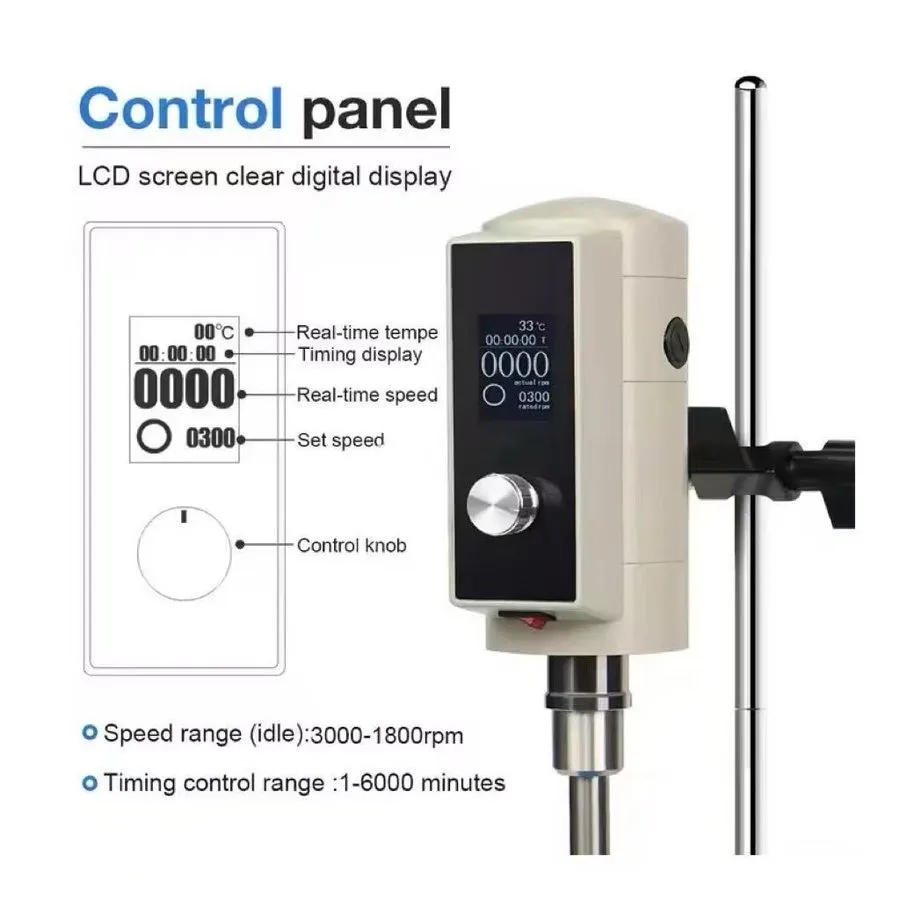 Гомогенизатор Digital High Speed Shear Homogenizer Emulsifier Lab Mixer 100ml-13