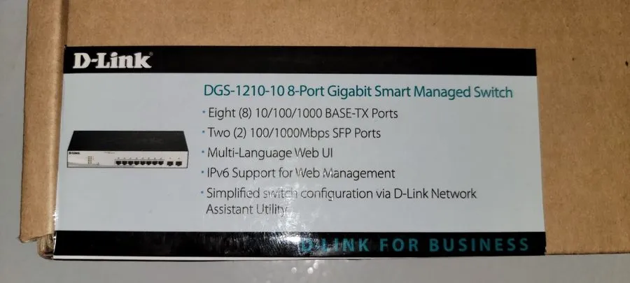 Коммутатор D-LINK DGS-1210-10 Web Smart Managed 10-Port Gigabit Switch