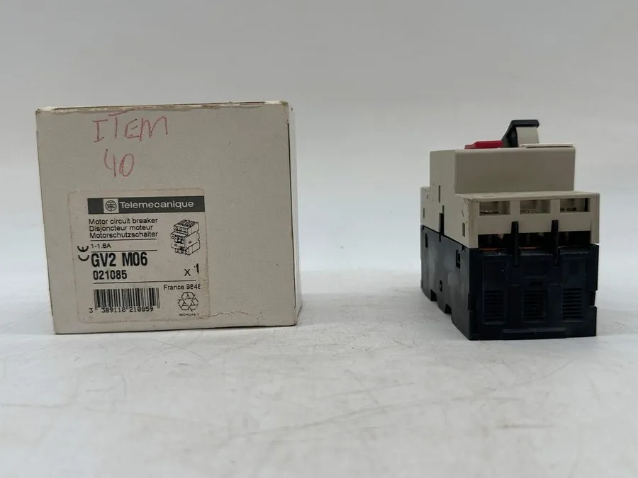 Автоматический выключатель Telemecanique Motor Circuit Breaker GV2-M06 1-1.6A GV