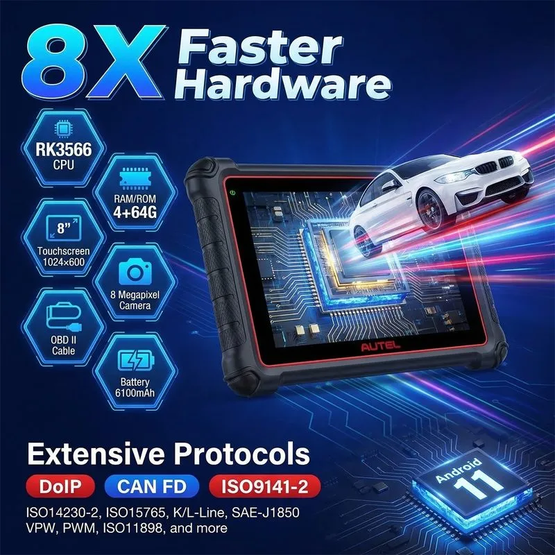 Диагностический сканер 2026 Autel MaxiCOM MK900 Car Full System Bidirectional Di — фото лота 2