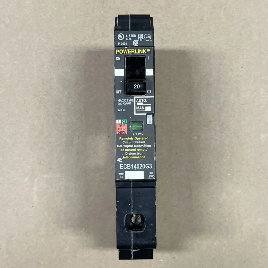 Автоматический выключатель SQD Powerlink ECB14020G3 20a Molded Case Circuit Brea — фото лота 1