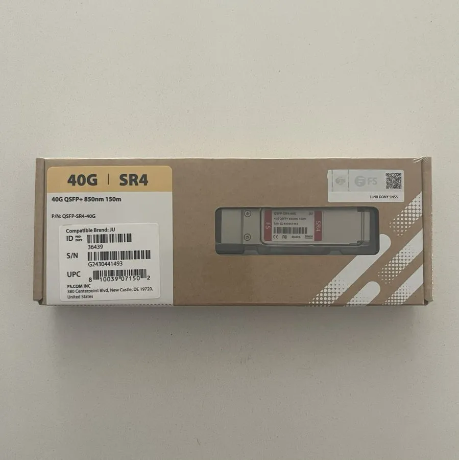 Трансивер FS Fiberstore QSFP-SR4-40G QSFP+ Juniper Compatible Optical Transceive