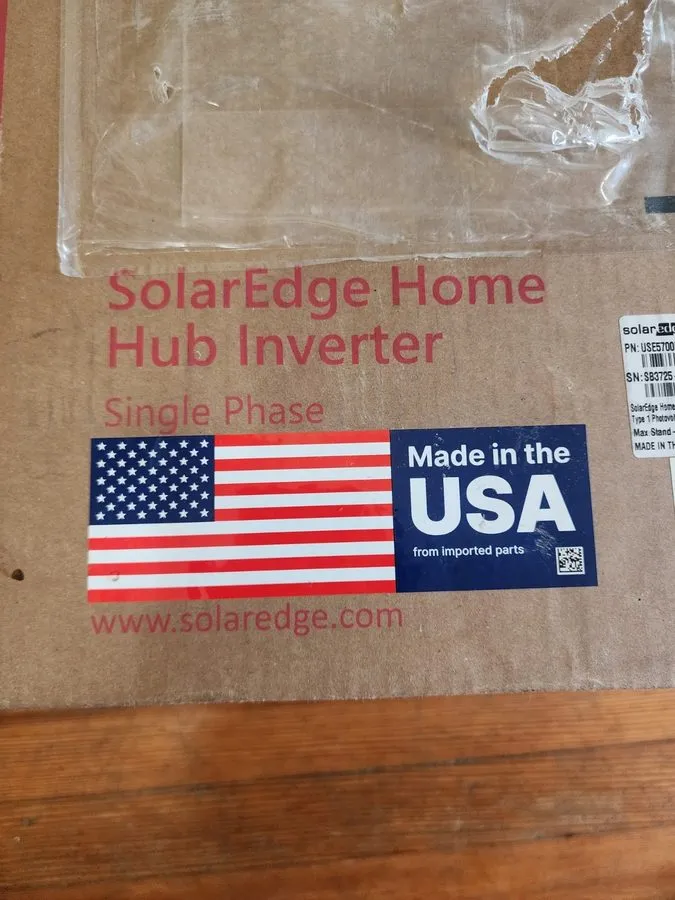 Инвертор SolarEdge SE5700H-USMNUBL75 Home Hub Inverter 5.7KW — фото лота 2