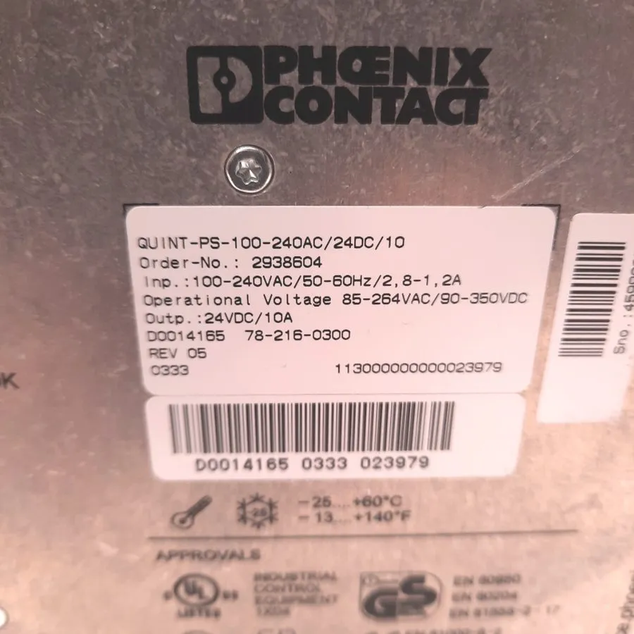 Блок питания Phoenix Contact QUINT-PS-100-240AC/24DC/10 2938604 Power Supply