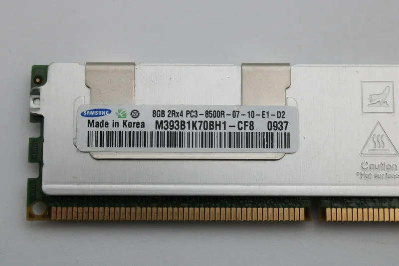 Модуль памяти Samsung 8GB PC3-8500 DDR3-1066MHz 240-Pin DIMM Memory