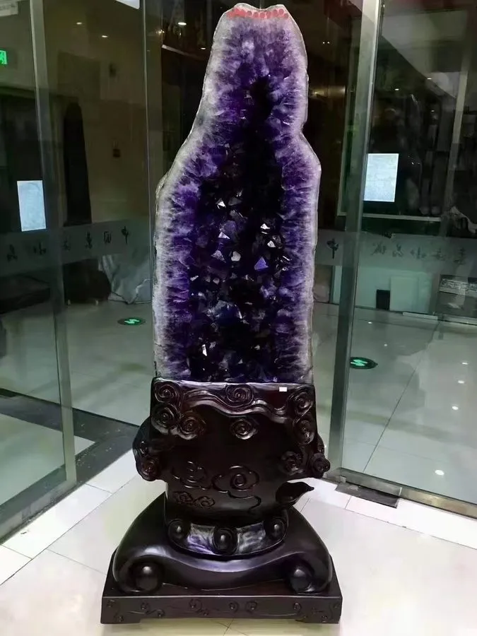 Лабораторный прибор 1540LB A Pair Natural Large particles Amethyst Geode Quartz 