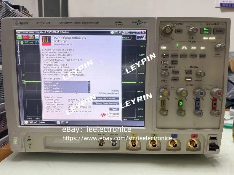 Осциллограф DSA90604A AgilentKEYSIGHT InfiniiumHigh performance oscilloscope 6GH