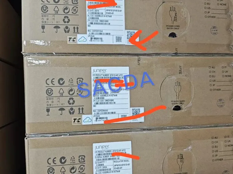 Коммутатор Juniper QFX5120-48Y-AFO2 QFX5120 Series 48 Port Ethernet Gigabit Swit