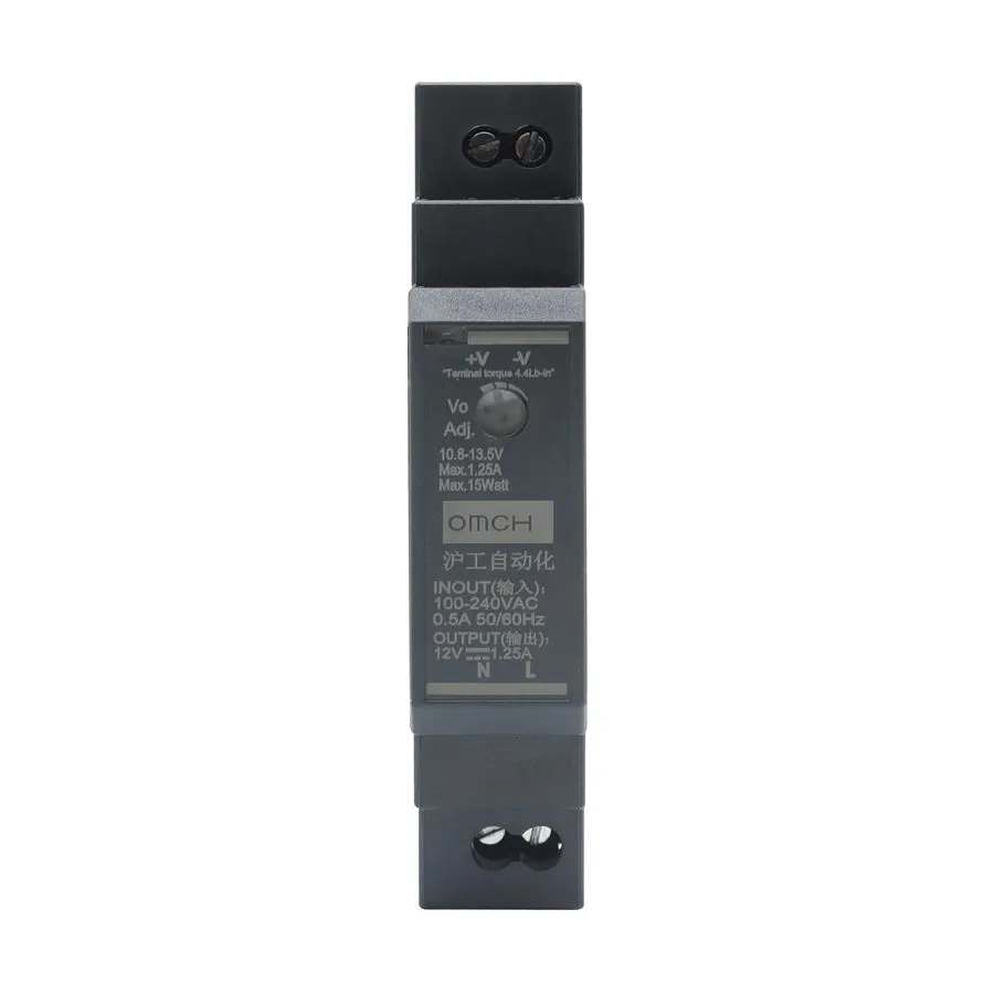 Блок питания Mean Well HDR-15-12 Power Supply 15W 12V 1.25A DIN Rail Olympian LE