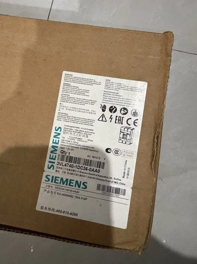 Автоматический выключатель Siemens 3VL4740-1DC36-0AA0 Fixed Molded Case Circuit 