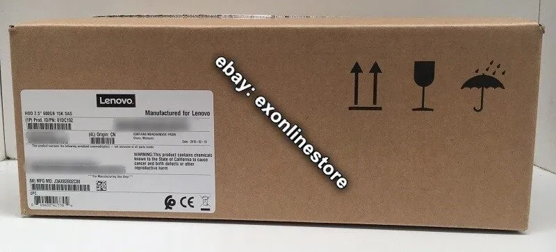 Сервер Lenovo / IBM 01DC192 01DC194 ThinkSystem 600GB 15K 2.5" SAS Hard Drive HD — фото лота 1