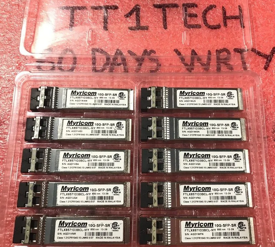 Трансивер One Myricom 10G-SFP-SR FTLX8571D3BCL-MY SFP+SR 850nm 300m Transceiver