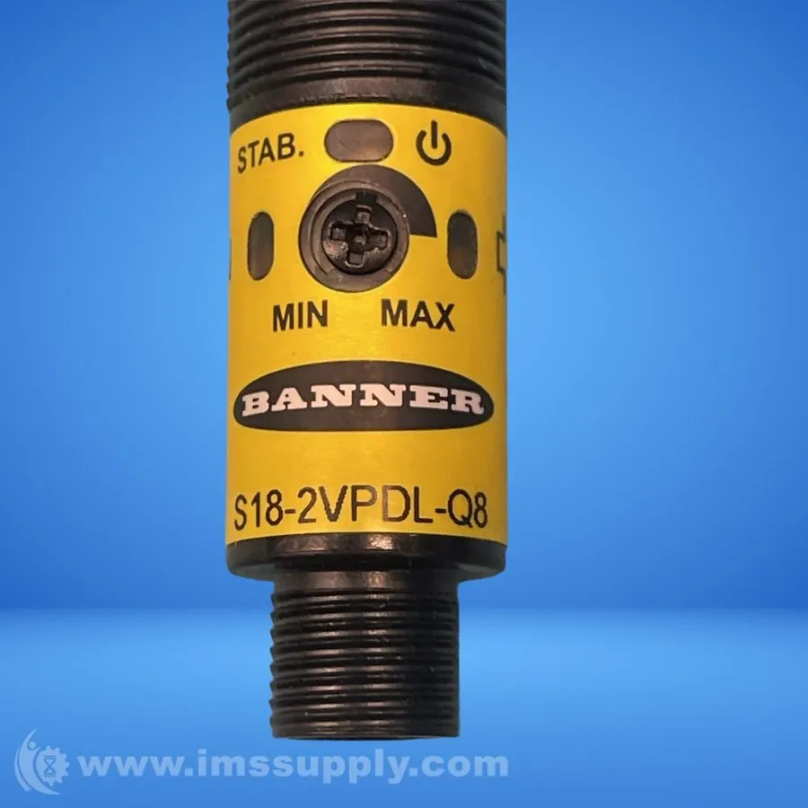 Фотоэлектрический датчик Banner S18-2VPDL-Q8 Diffuse Photoelectric Sensor 10-30V