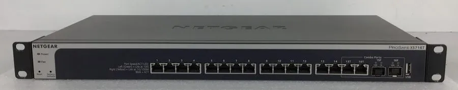 Коммутатор NetGear ProSAFE XS716T-100NES 16 Port 10G Smart Managed Switch