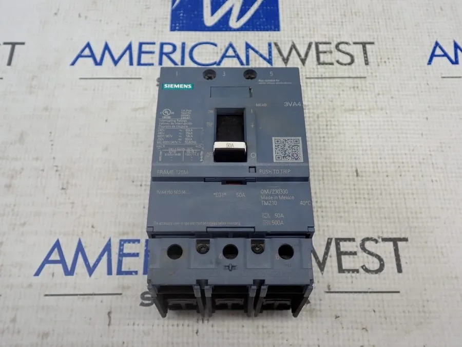 Автоматический выключатель Siemens 3va4150-5ed34-0aa0 50amp circuit breaker type