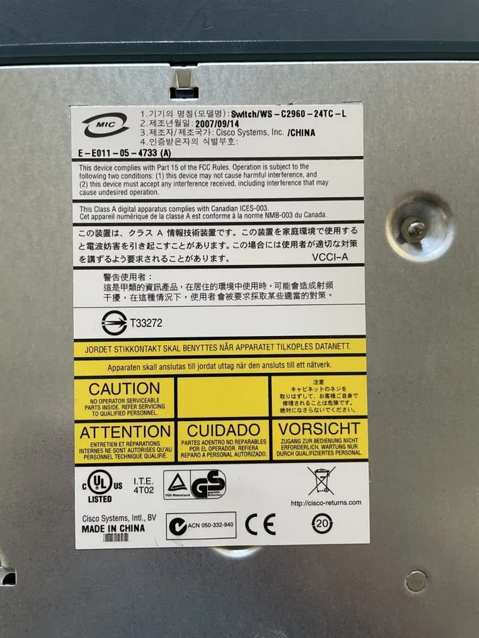 Коммутатор Cisco Catalyst C2960 Switch