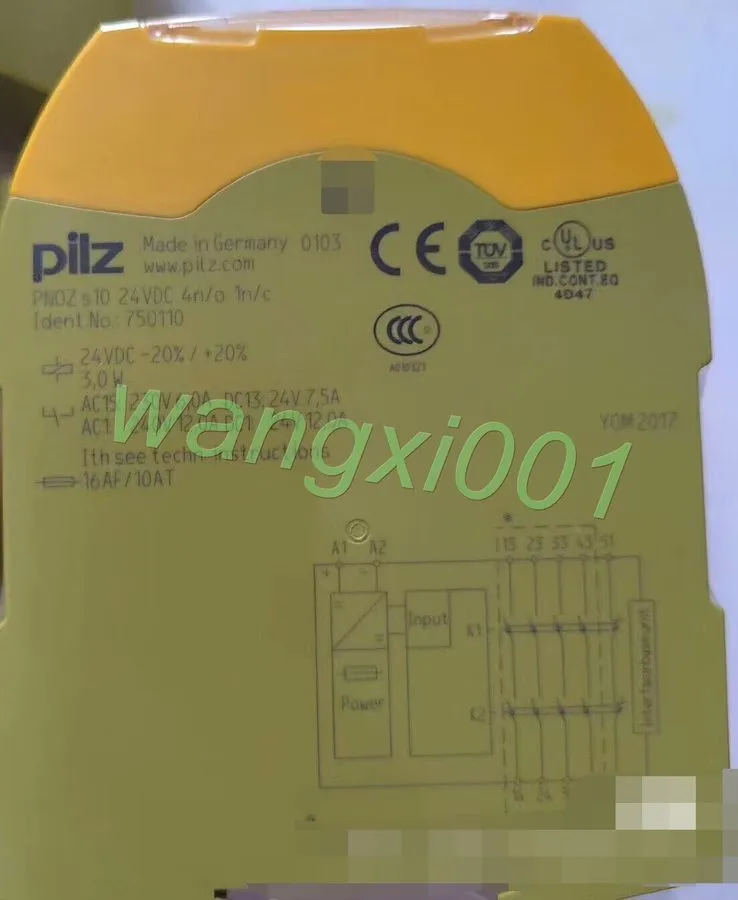 Реле безопасности PILZ 751110 PNOZ S10 C 24VDC Relay, 4n/o 1n/c, 750110