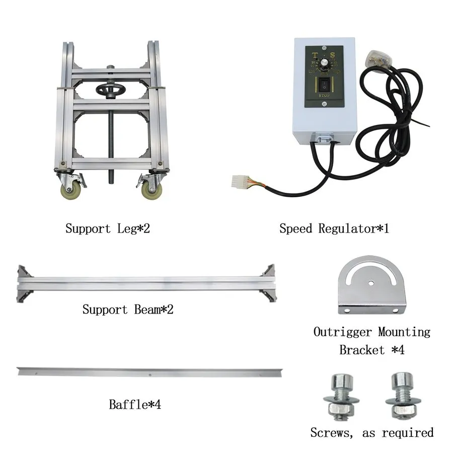 Конвейер 120W Length 118in Black PVC Conveyor Belt System Width Adjustable Speed