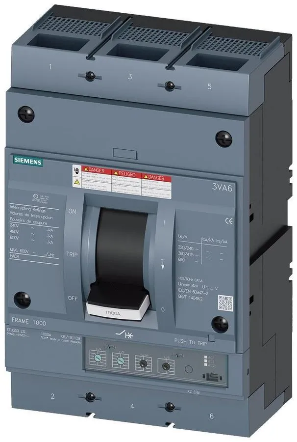 Автоматический выключатель 3VA6610-6JQ32-0AA0 Siemens 3 Pole Circuit Breaker 100