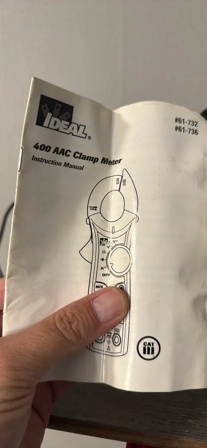 Тестер IDEAL 400 AAC Clamp Meter 61-736 True RMS, Non-Contact Voltage — фото лота 1