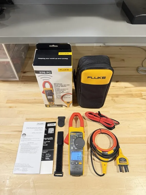 Тестер Fluke Networks 376FC True RMS Clamp Meter With iFlex — фото лота 2