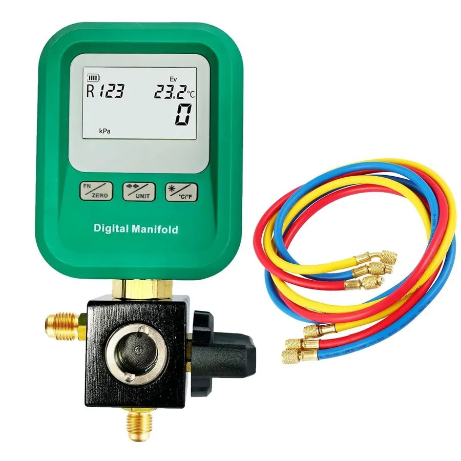 Манометрический коллектор Portable Digital HVAC Manifold Gauge Set R134A/R410A/1
