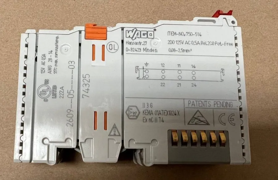ПЛК WAGO 750-514 2DO 125VAC PLC MODULE