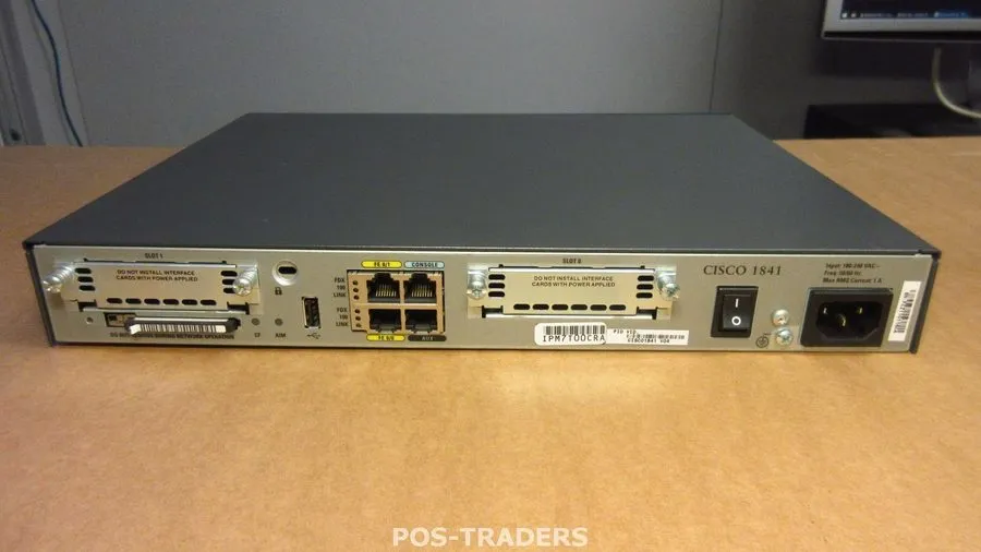 Маршрутизатор Cisco 1841 V05 Router 2-Port FE LAN Integrated Services INCL 1X WI