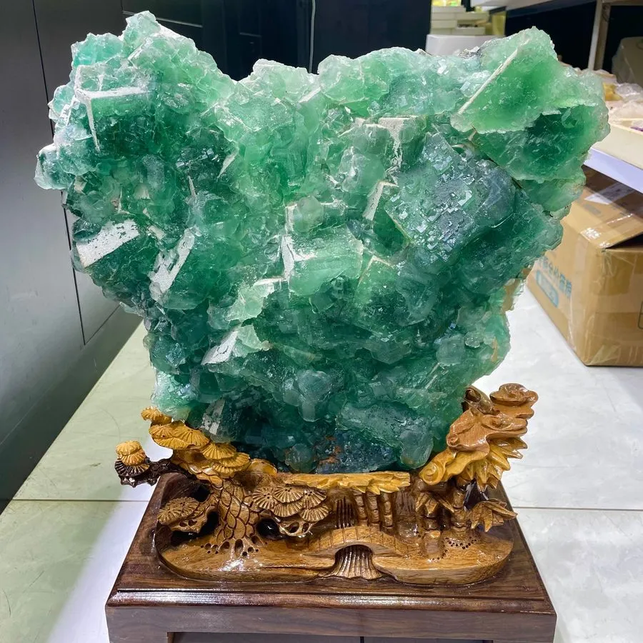 Лабораторный прибор 52.8LB TOP Rare Natural citrine quartz geode crystal cluster