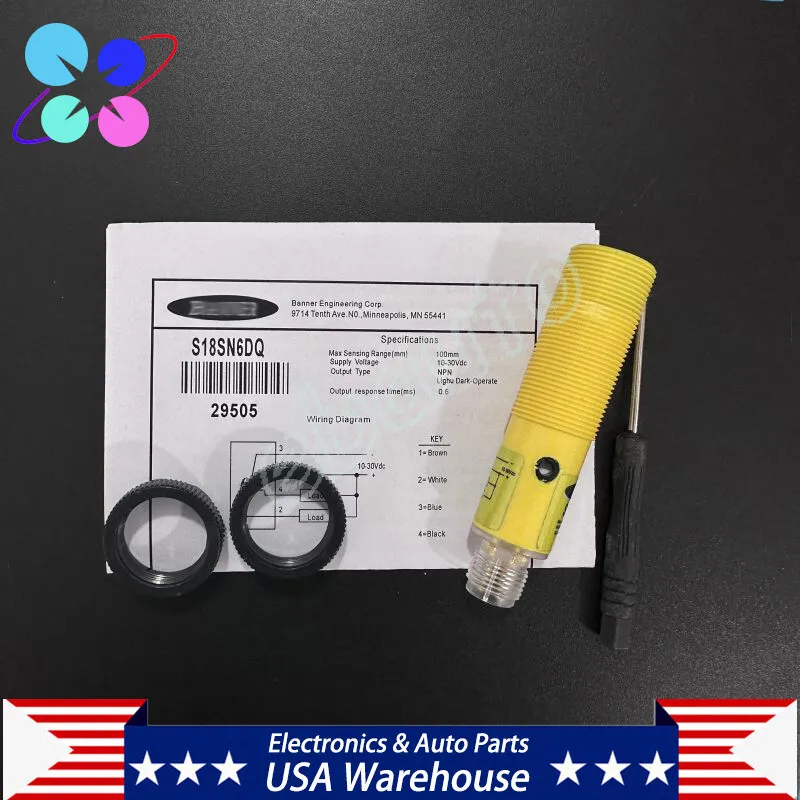 Фотоэлектрический датчик BANNER S18SN6DQ Photoelectric Switch Sensor