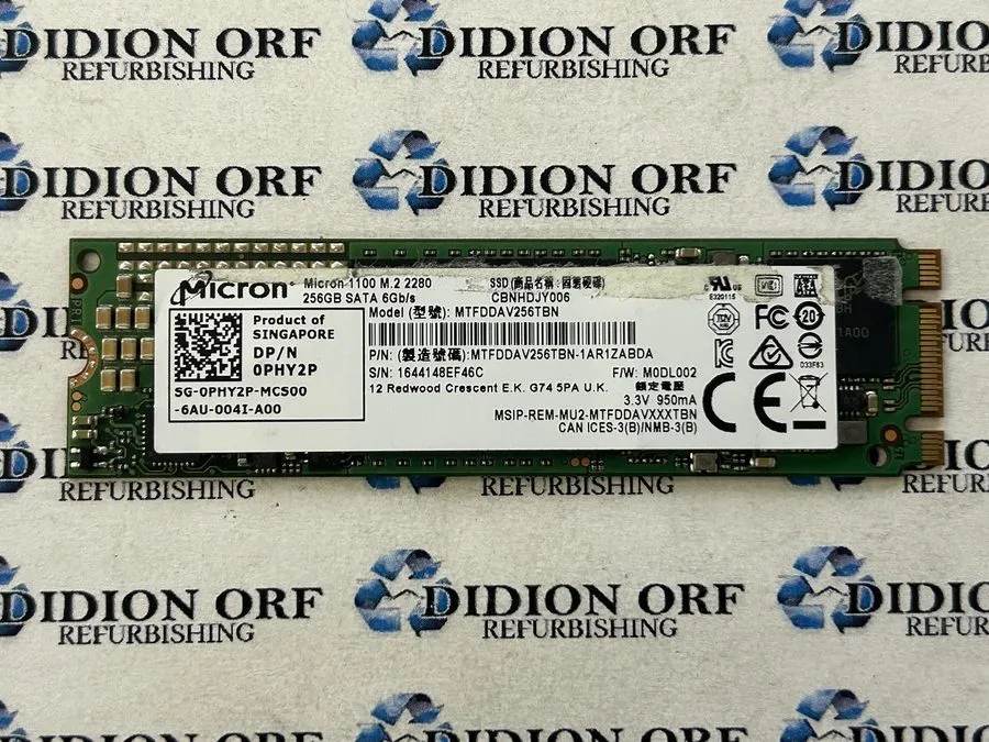 SSD-накопитель HP 926348-001 Micron 1100 M.2 256GB SSD Opal2 Disque Dur MTFDDAV2