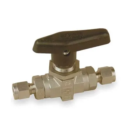 Клапан Parker 8A-B8LJ2-SSP, 1/2" Compression Stainless Steel Ball Valve, 2 Way 6