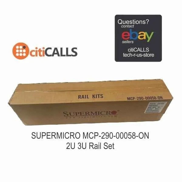 Комплект направляющих Supermicro MCP-290-00058-0N 2U-5U Rail Kit
