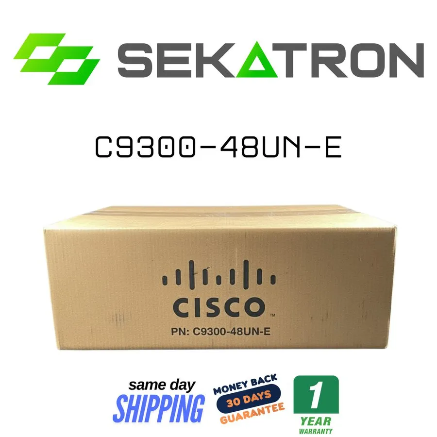 Коммутатор Cisco C9300-48UN-E 48-Port UPOE 5Gbps Catalyst 9300 Switch